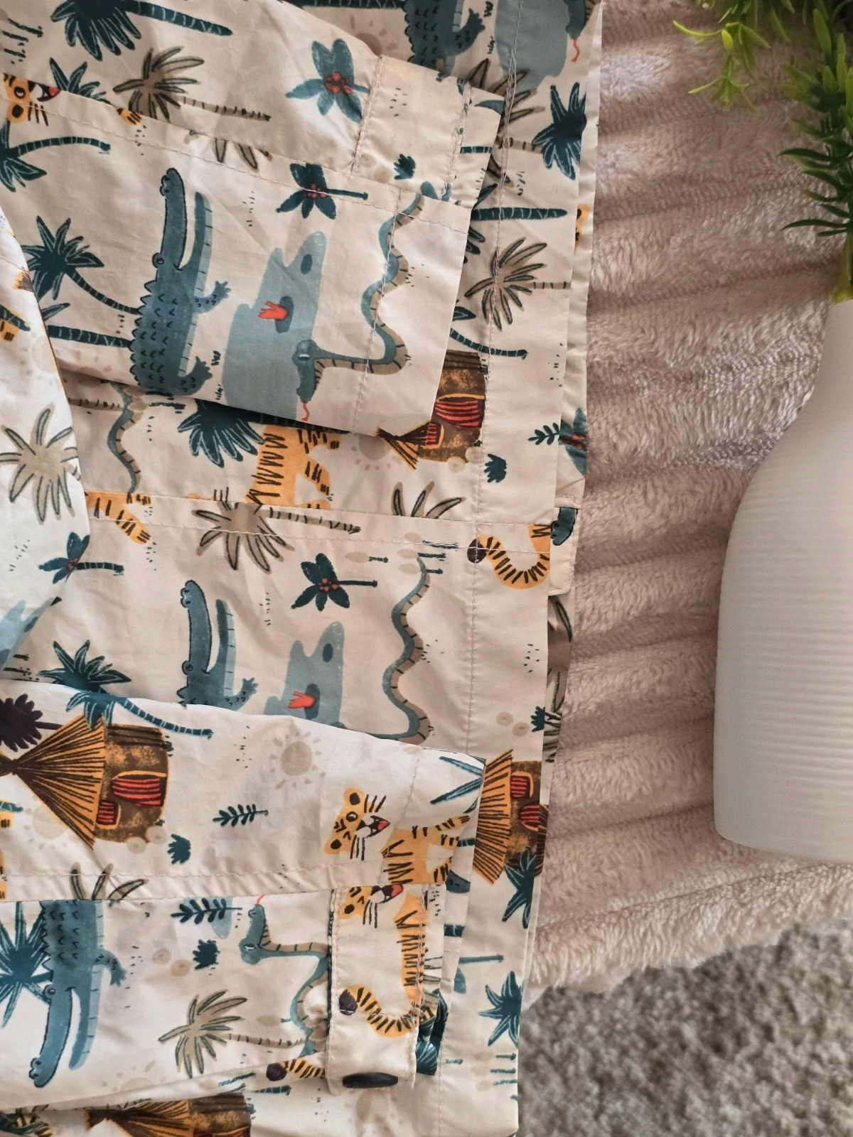 Veste / Coupe-vent à capuche Zara Baby motif jungle 2/3 ans 98 cm – Zara – taille 24-36 mois / 92 cm 4