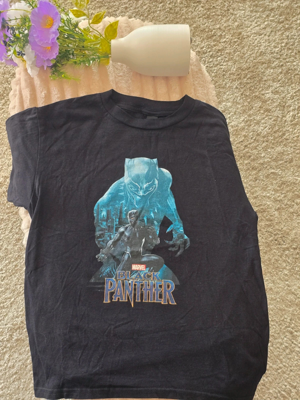 T-shirt noir Marvel Black Panther Taille M Enfant 10-12 ans / Gildan – Gildan – taille 10 ans / 140 cm 2
