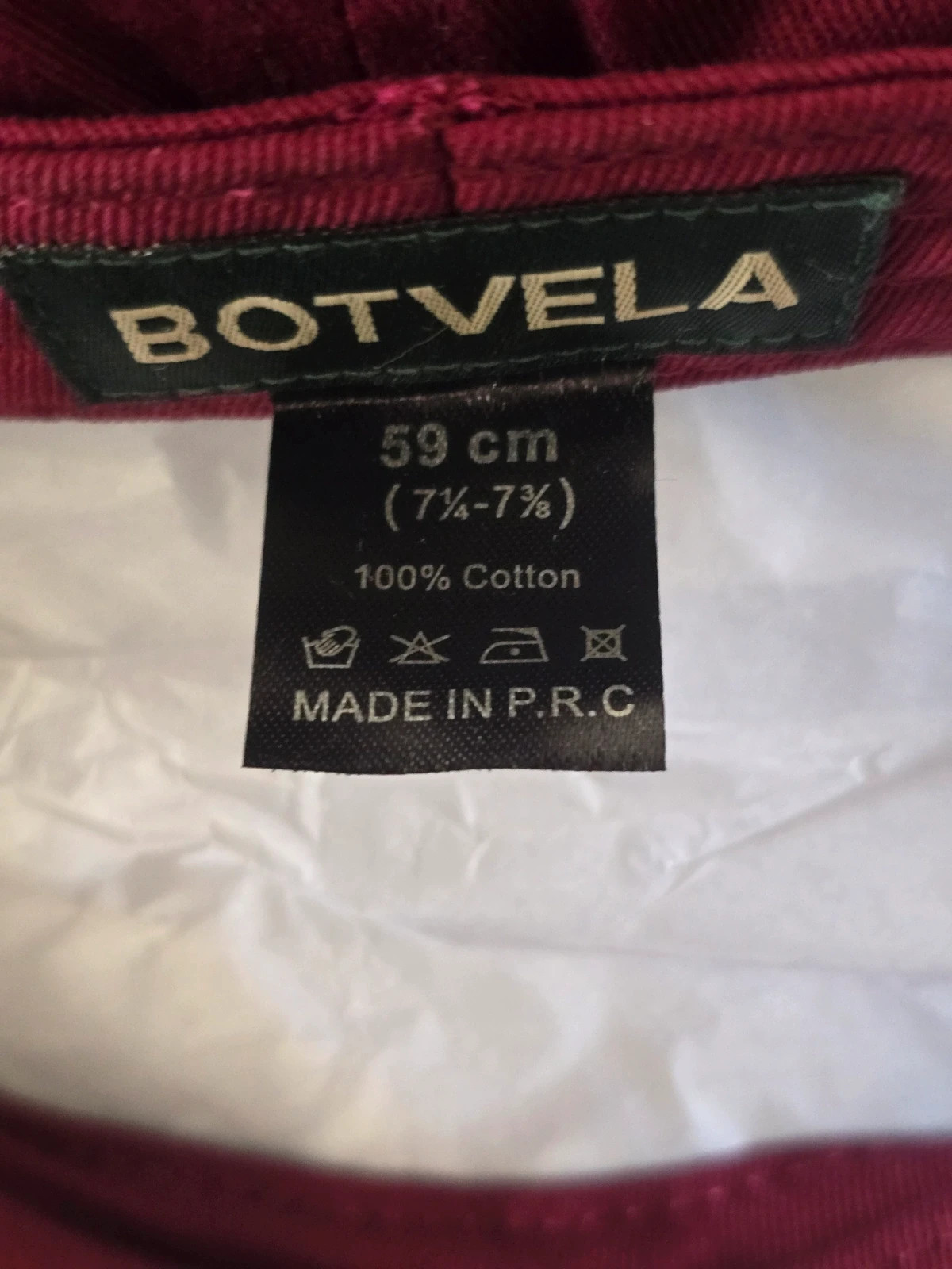 Casquette Gavroche Botvela Bordeaux 100% Coton Taille 59 cm L – Botvela – taille L 5