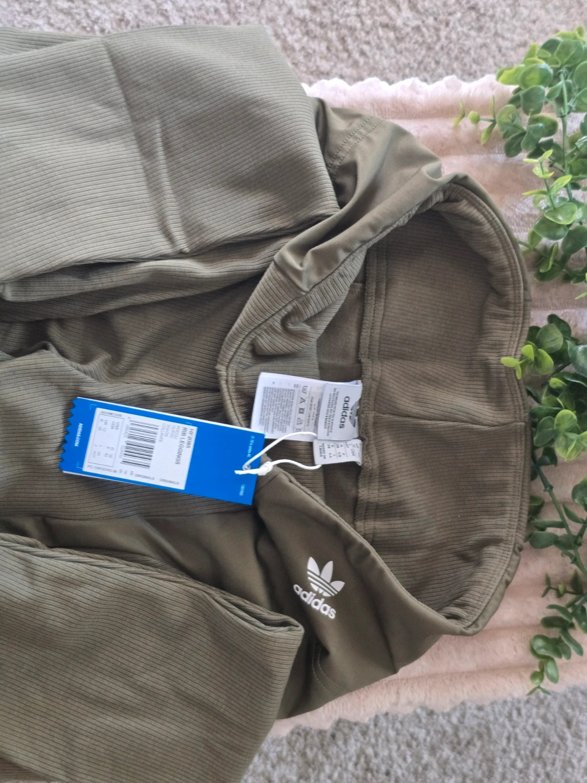 Legging modulable 2-en-1 Adidas Originals Rib Kaki Neuf avec étiquette FR 40 M/L – adidas – taille M / 38 / 10 4