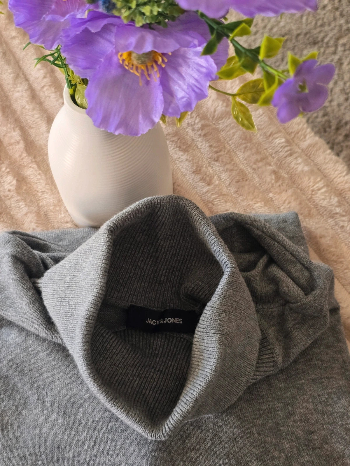 Pull à col roulé gris Jack & Jones XXL Neuf sans étiquette – Jack & Jones – taille XXL / 44 / 16 2