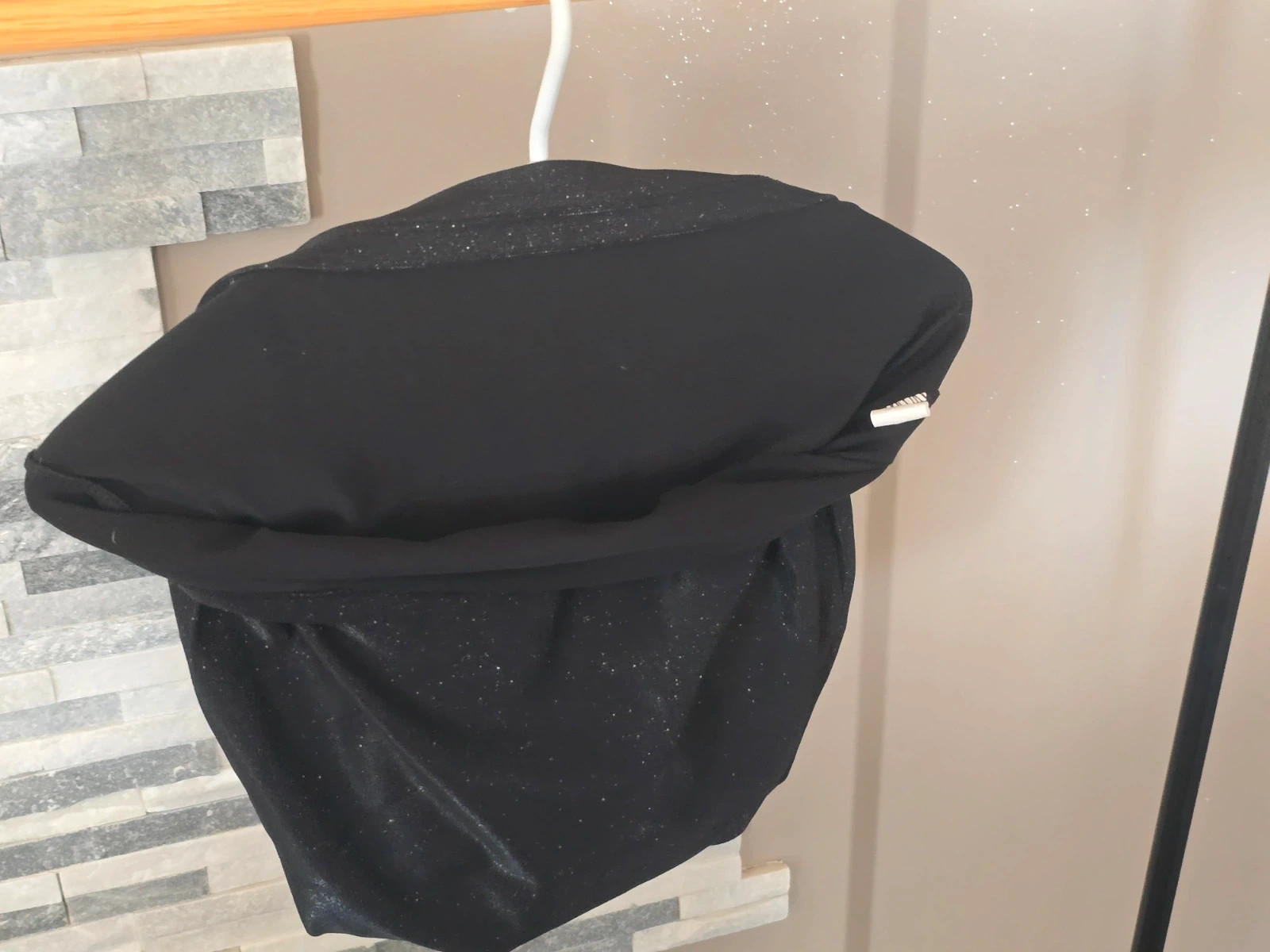 Robe courte noire pailletée à bretelles fines L/S Pronto Moda Italia – L&S – taille S / 36 / 8 5
