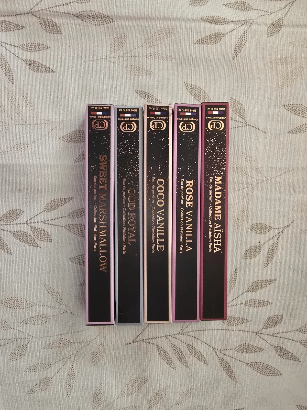Lot de 5 Eaux de Parfum CP Collection Platinium Paris 35 ml Neufs