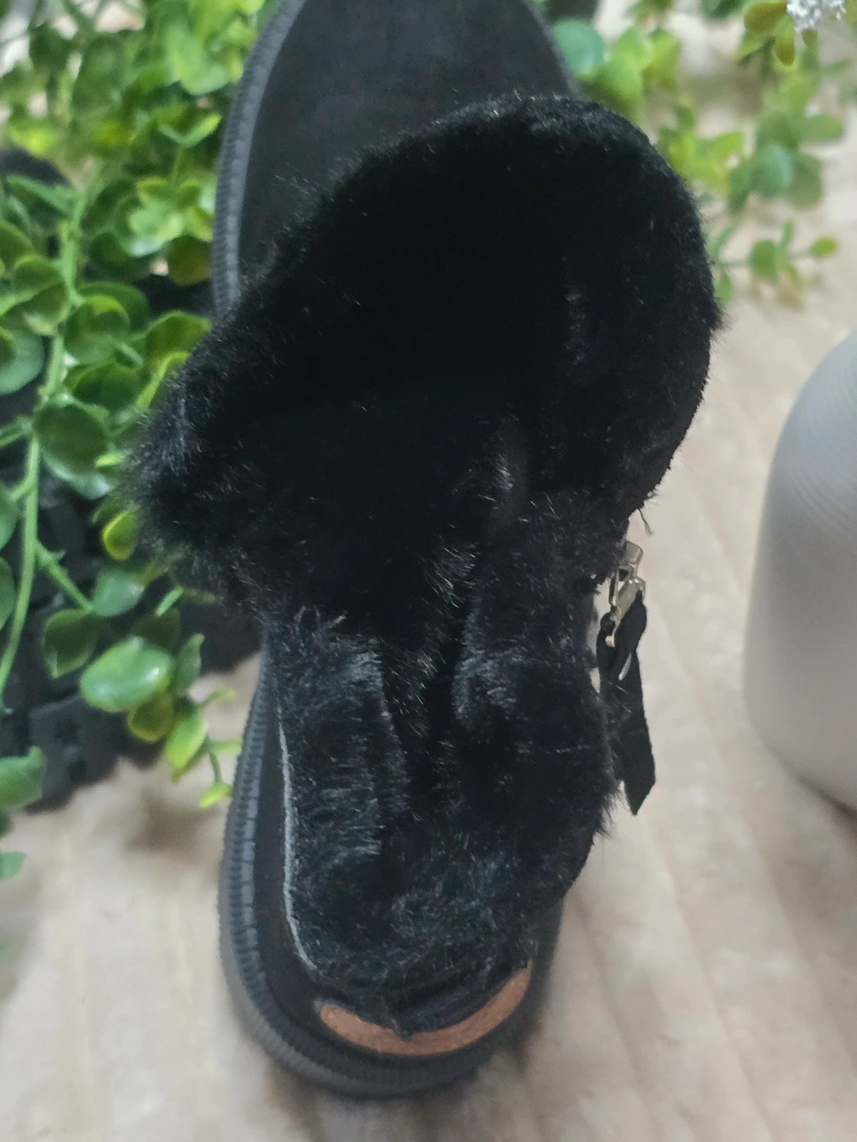 Bottines Boots fourrées noires à fermeture éclair Pointure 40 – Fashion Classic – taille 40 4