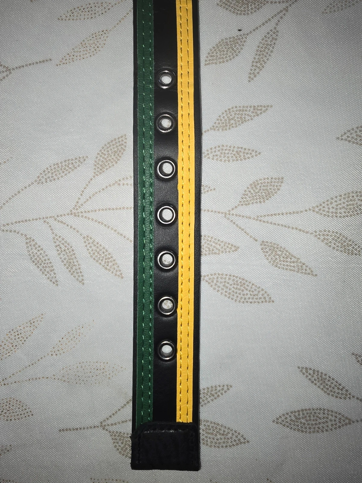 Collier pour grand chien Eduo Dog Vert, Jaune & Noir (Style Rasta / Jamaïque) 70cm – Eduo Dog – taille XL 3
