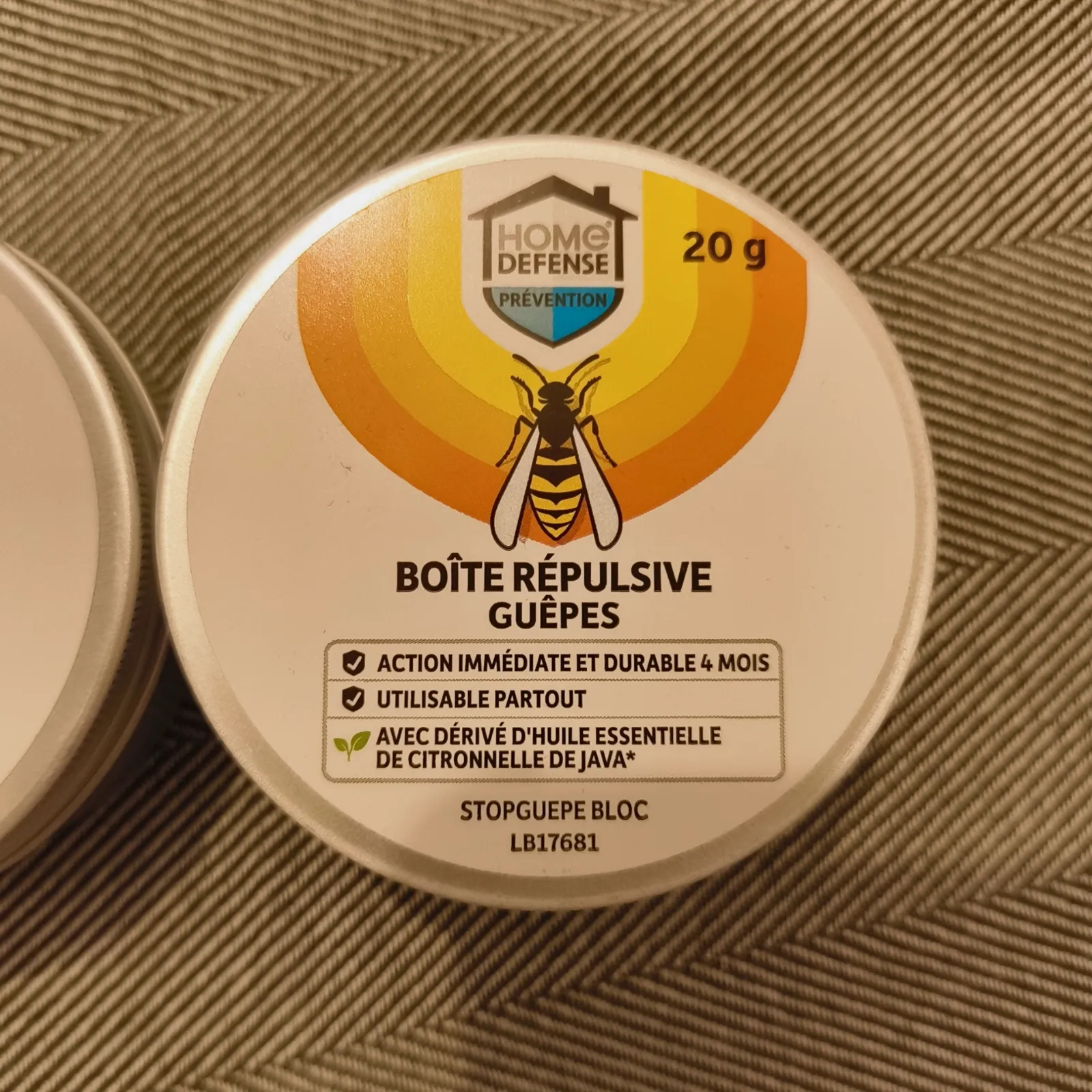 Lot de 2 boîtes répulsives guêpes Home Defense 20g – Home Defense 4