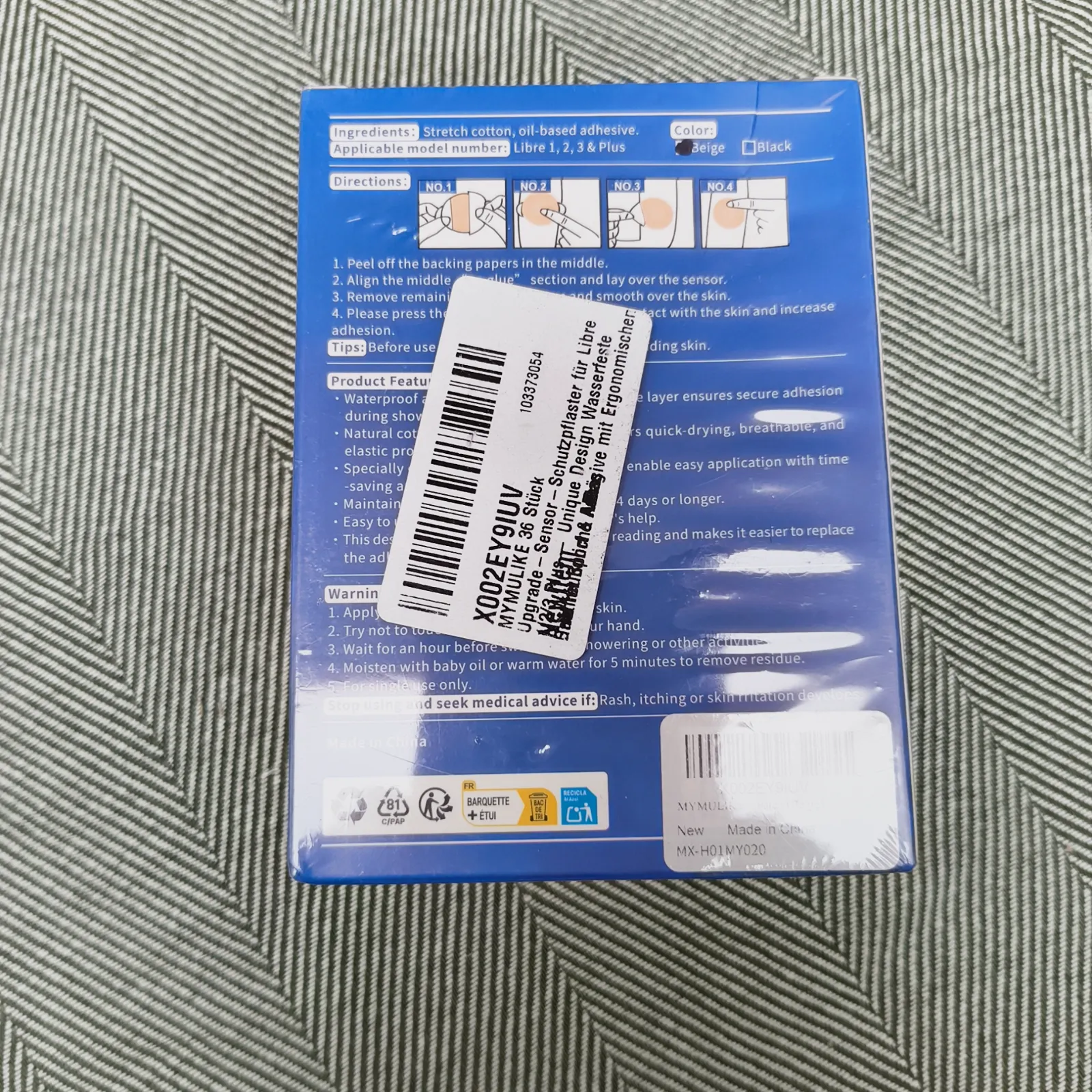 Patchs adhésifs étanches Mymulike pour capteur 36 pcs – Mymulike 2