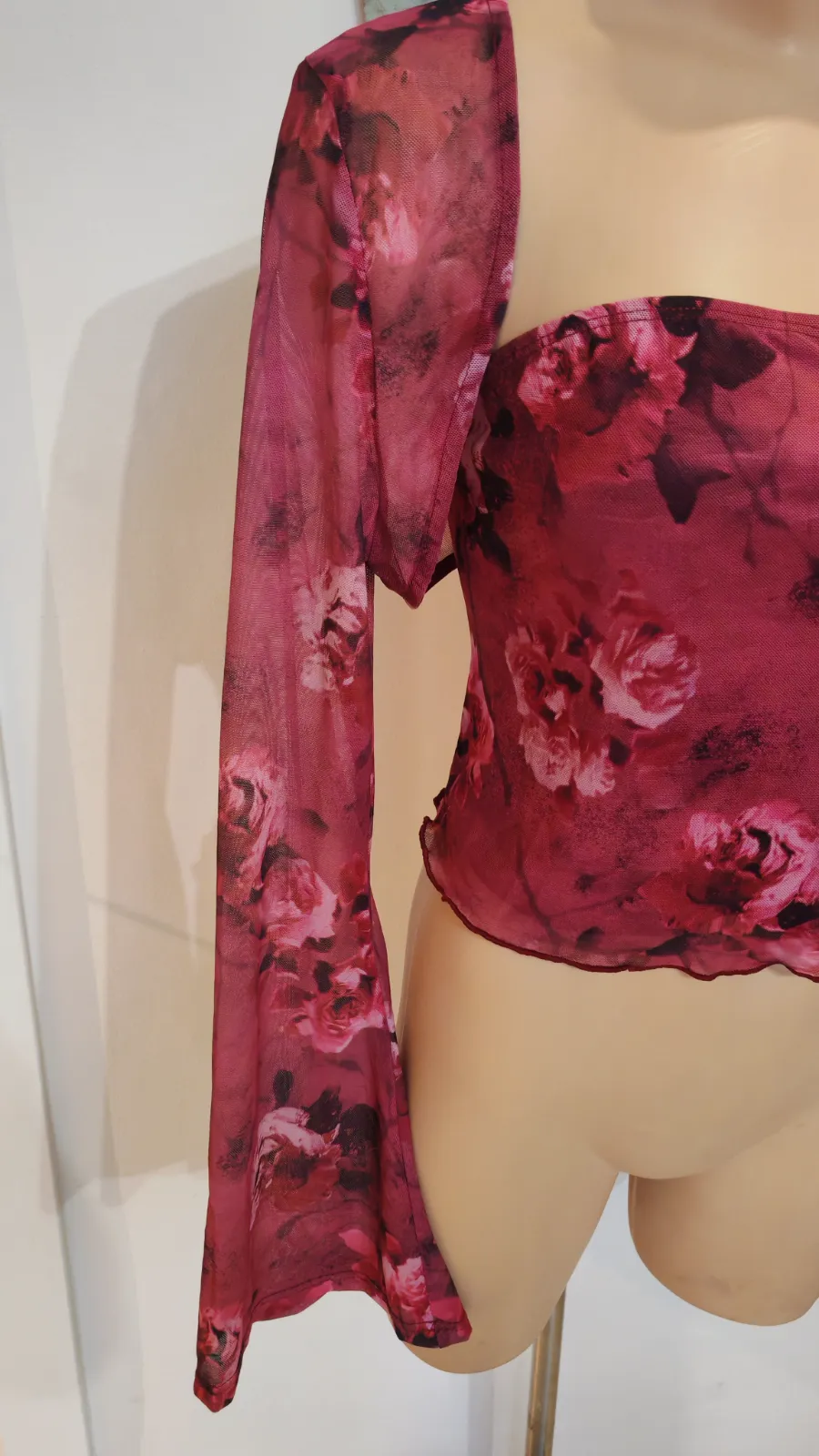 Ensemble top palabra de honor y torera tul floral – Cider – taille L 3