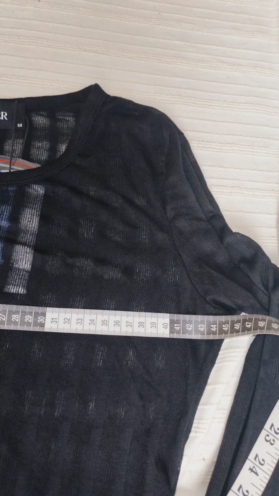 Camiseta de manga larga semitransparente negra – Cider – taille M 5