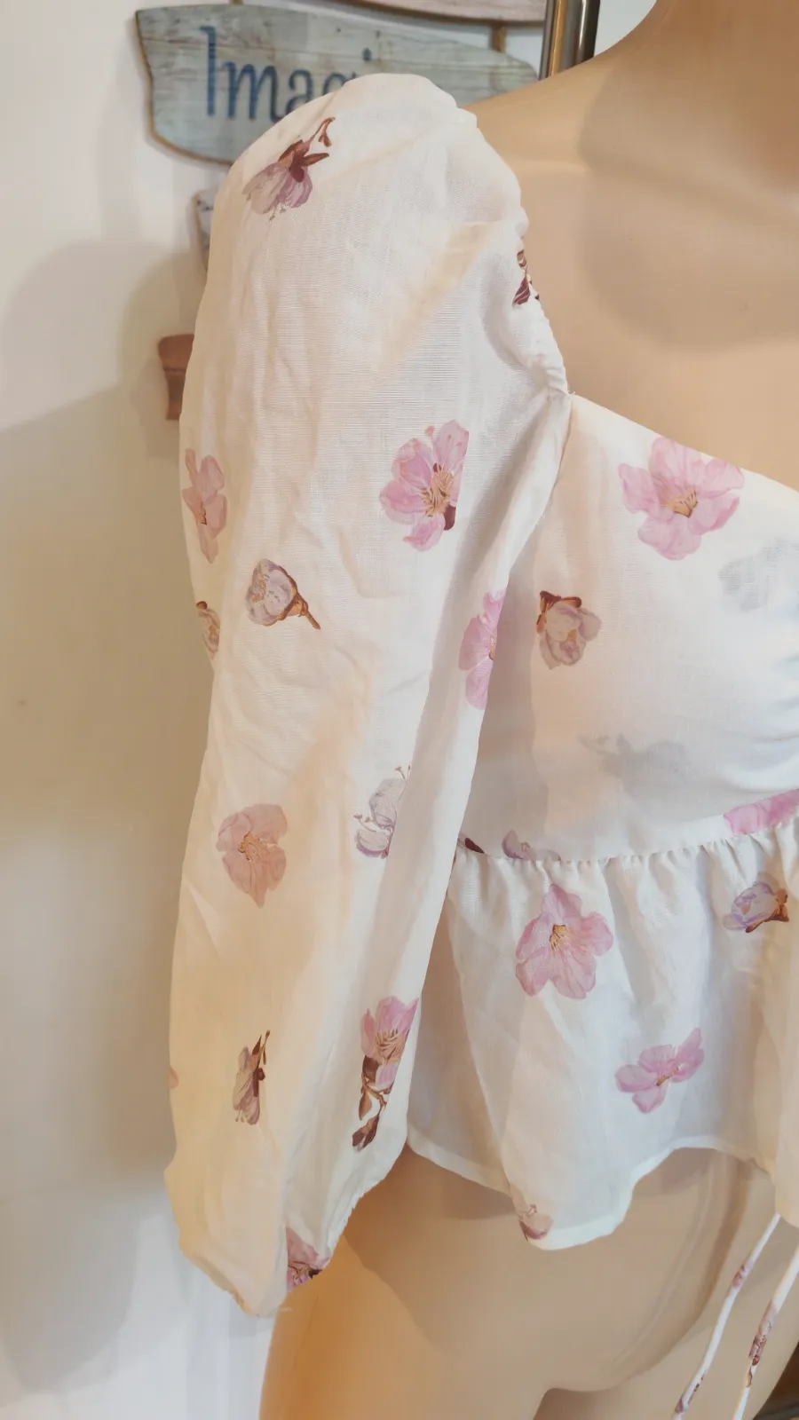 Blusa corta floral con mangas abullonadas – Cider – taille M 3
