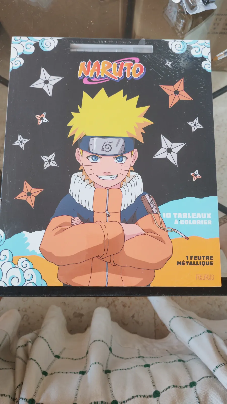 Libro de colorear Naruto 10 láminas – Fleurus 3