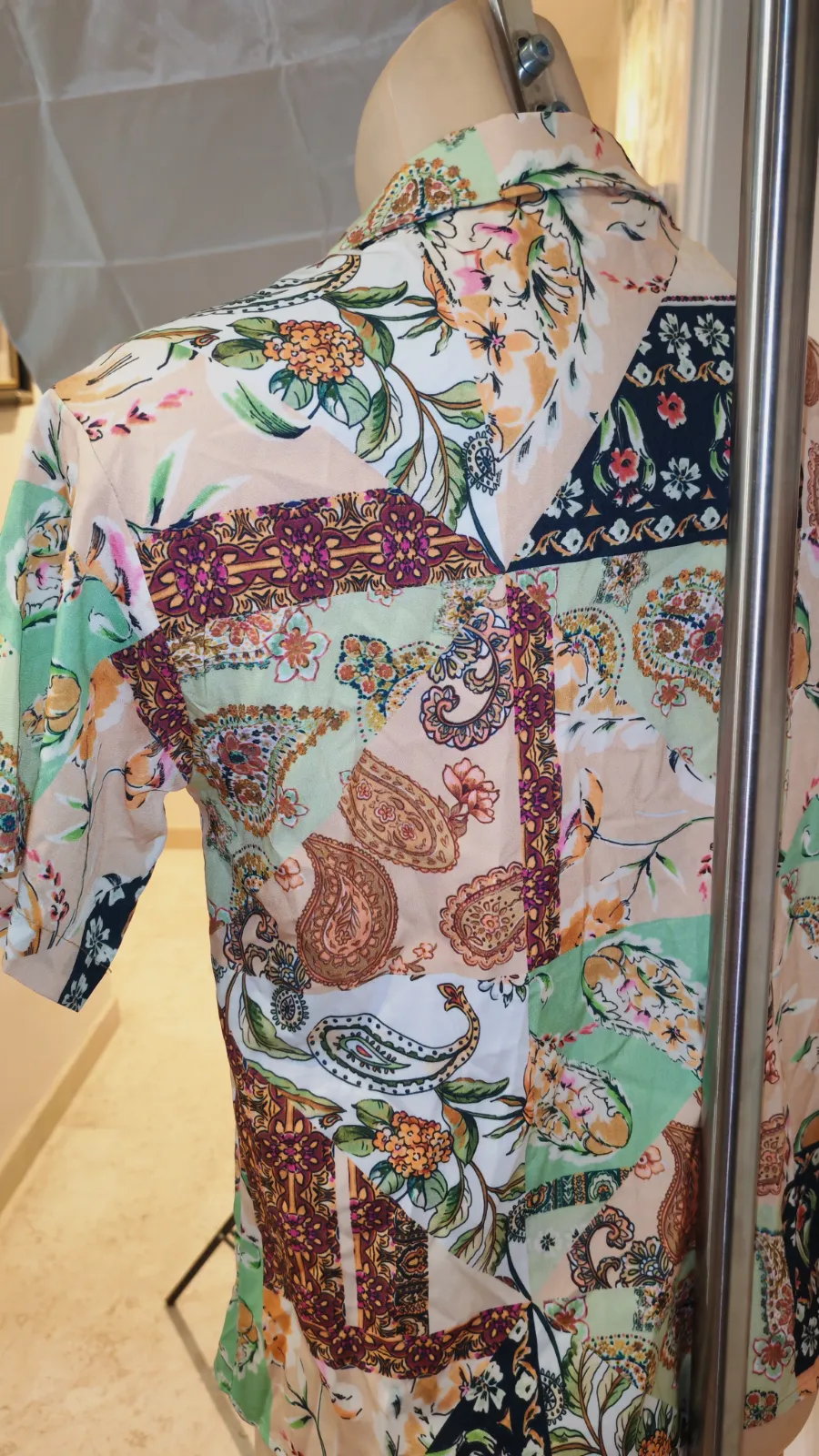 Camisa de manga corta con estampado de cachemira – Cider – taille S 4