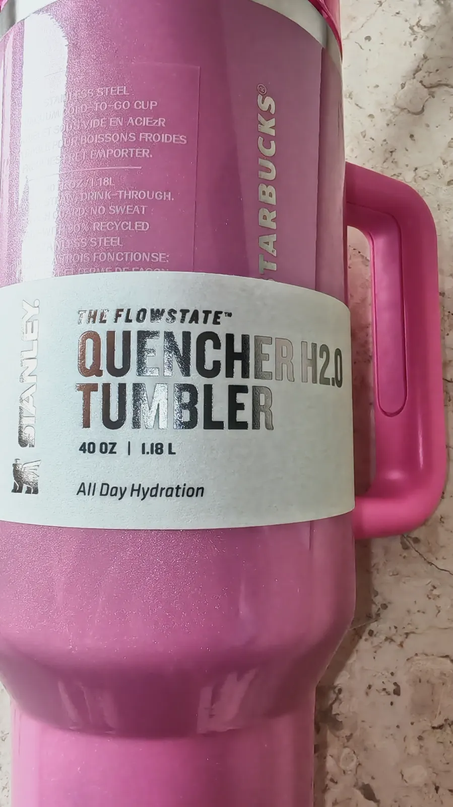 Vaso térmico Stanley x Starbucks Quencher H2.0 40 oz rosa – Stanley 4