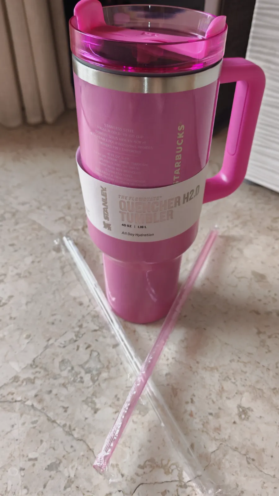 Vaso térmico Stanley x Starbucks Quencher H2.0 40 oz rosa – Stanley 2