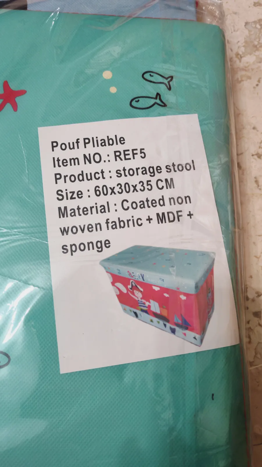 Caja de almacenamiento infantil tema pirata – Sin marca – taille 3 años 5