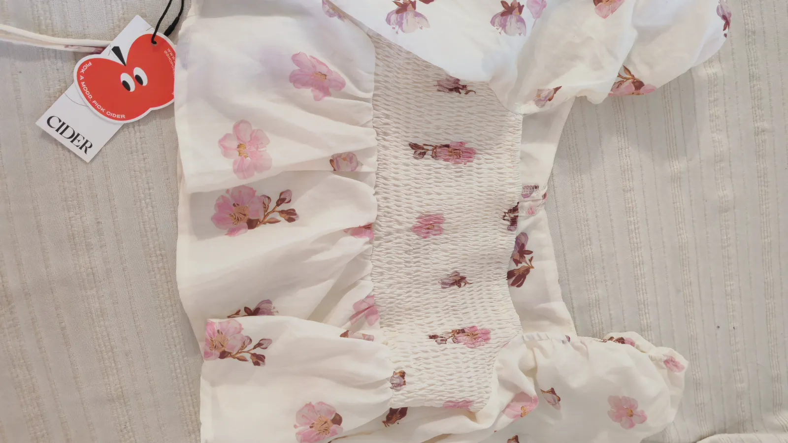 Blusa corta floral con mangas abullonadas – Cider – taille M 6