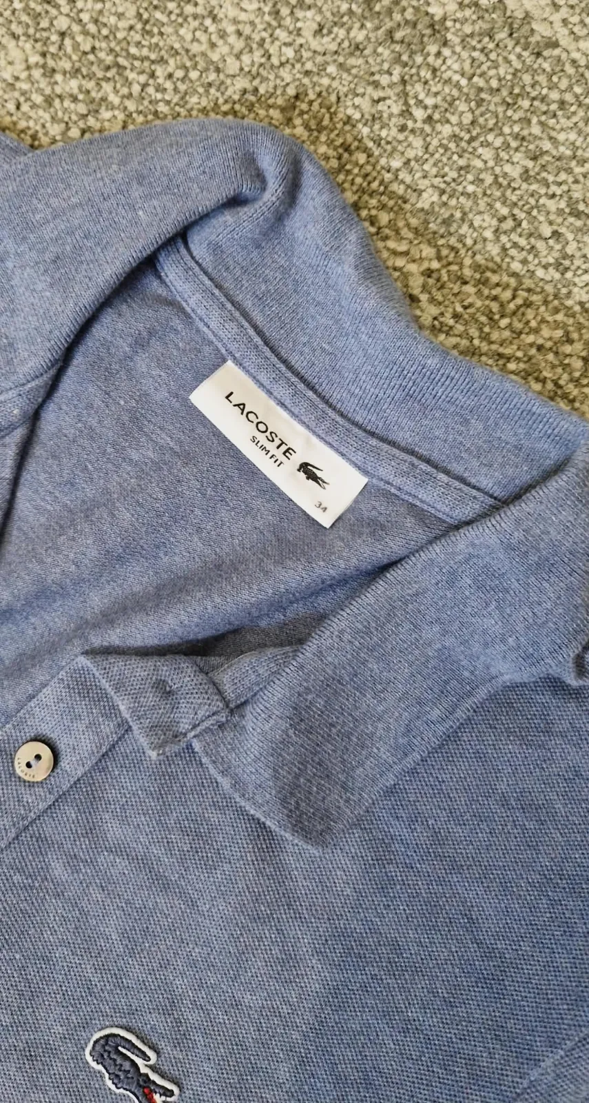 Robe polo Lacoste bleu clair taille 34 – Lacoste – taille XS 3