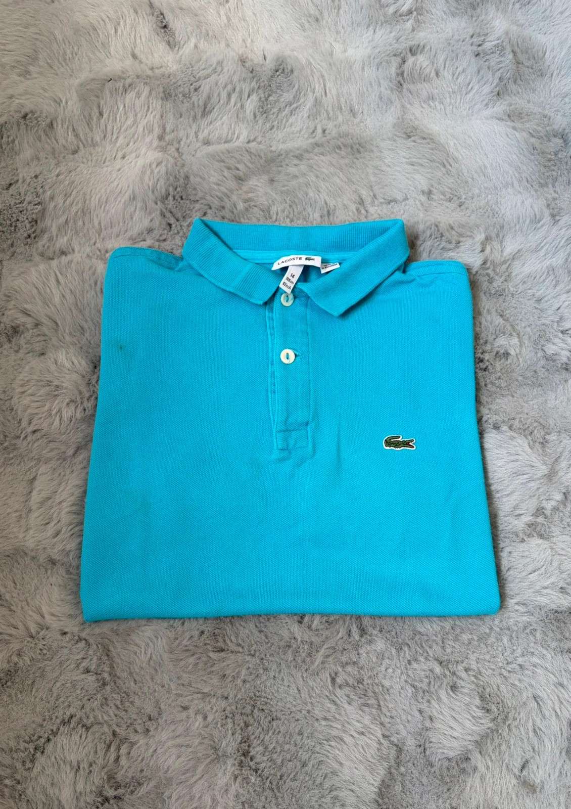 Polo Lacoste bleu ciel 12 ans (152 cm)