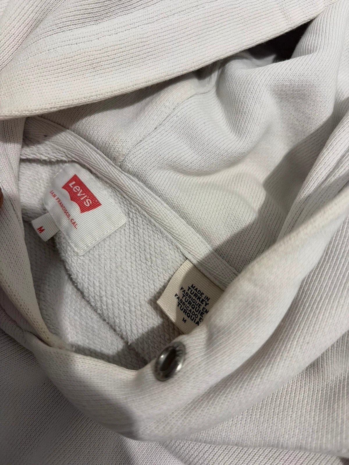 Sweat à capuche Levi’s blanc à logo Taille M – Levi's – taille M 5