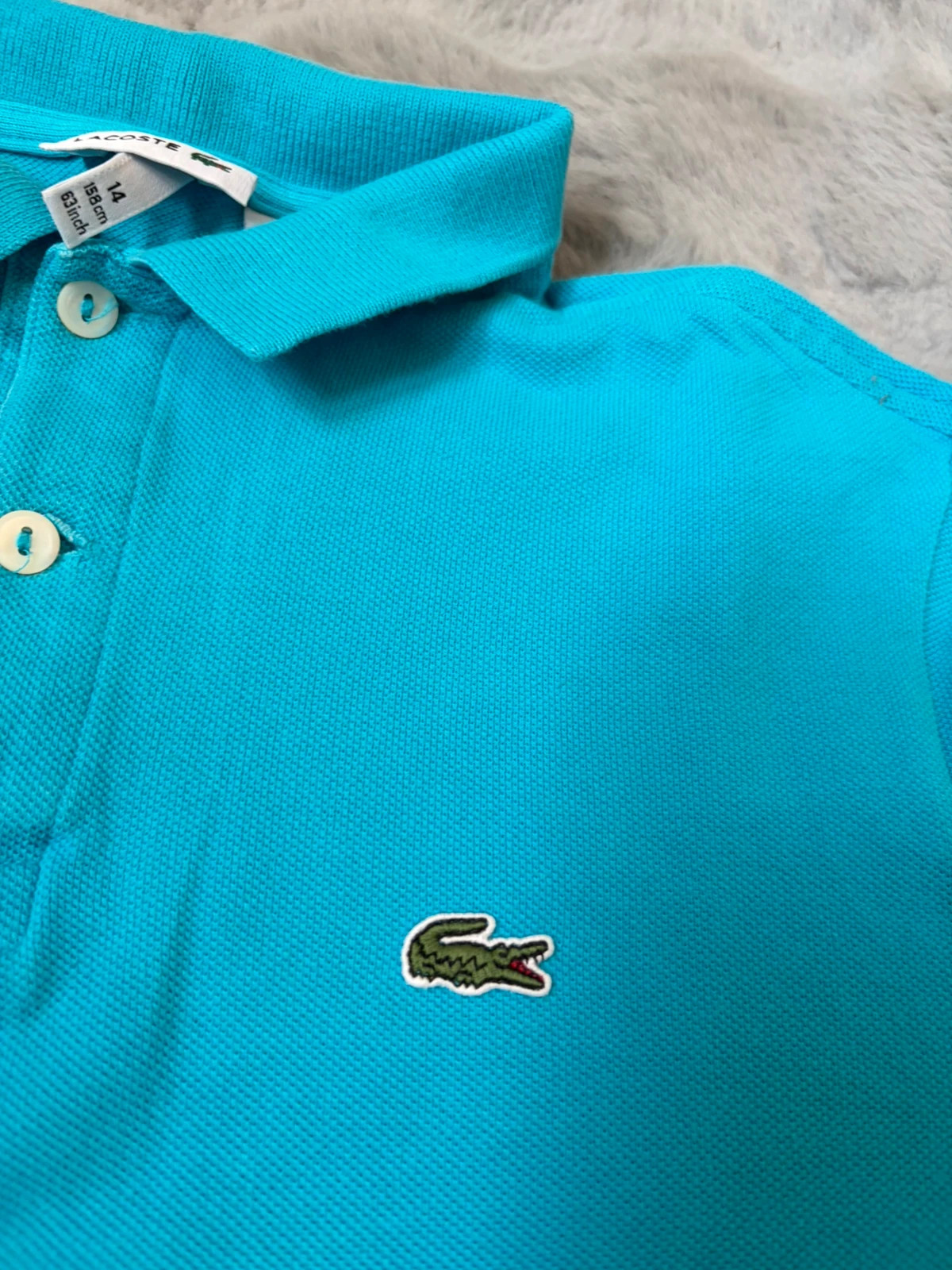 Polo Lacoste bleu ciel 12 ans (152 cm) – Lacoste – taille Taille unique 5