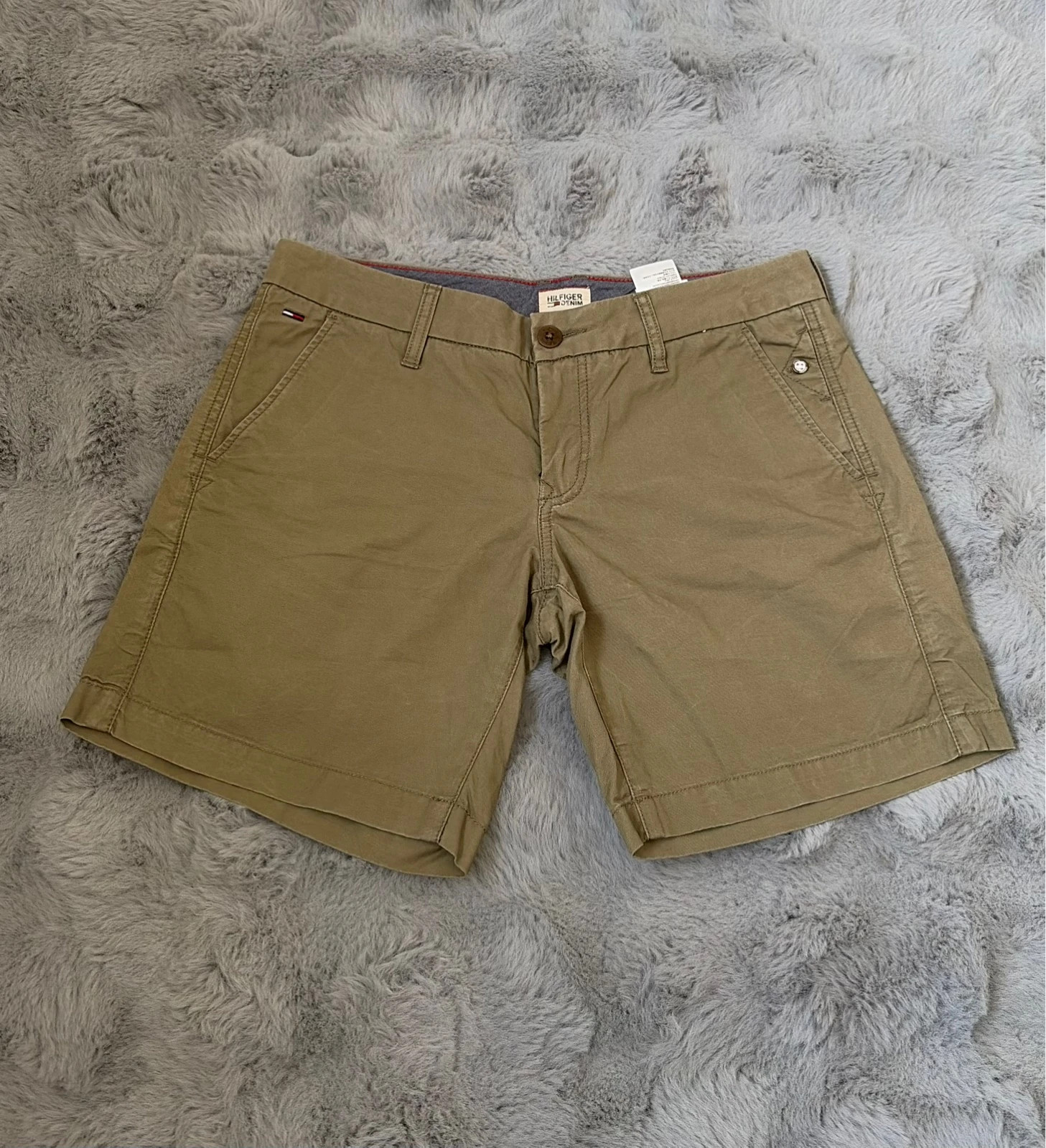 Short Tommy Hilfiger femme taille 27 – Beige/écru