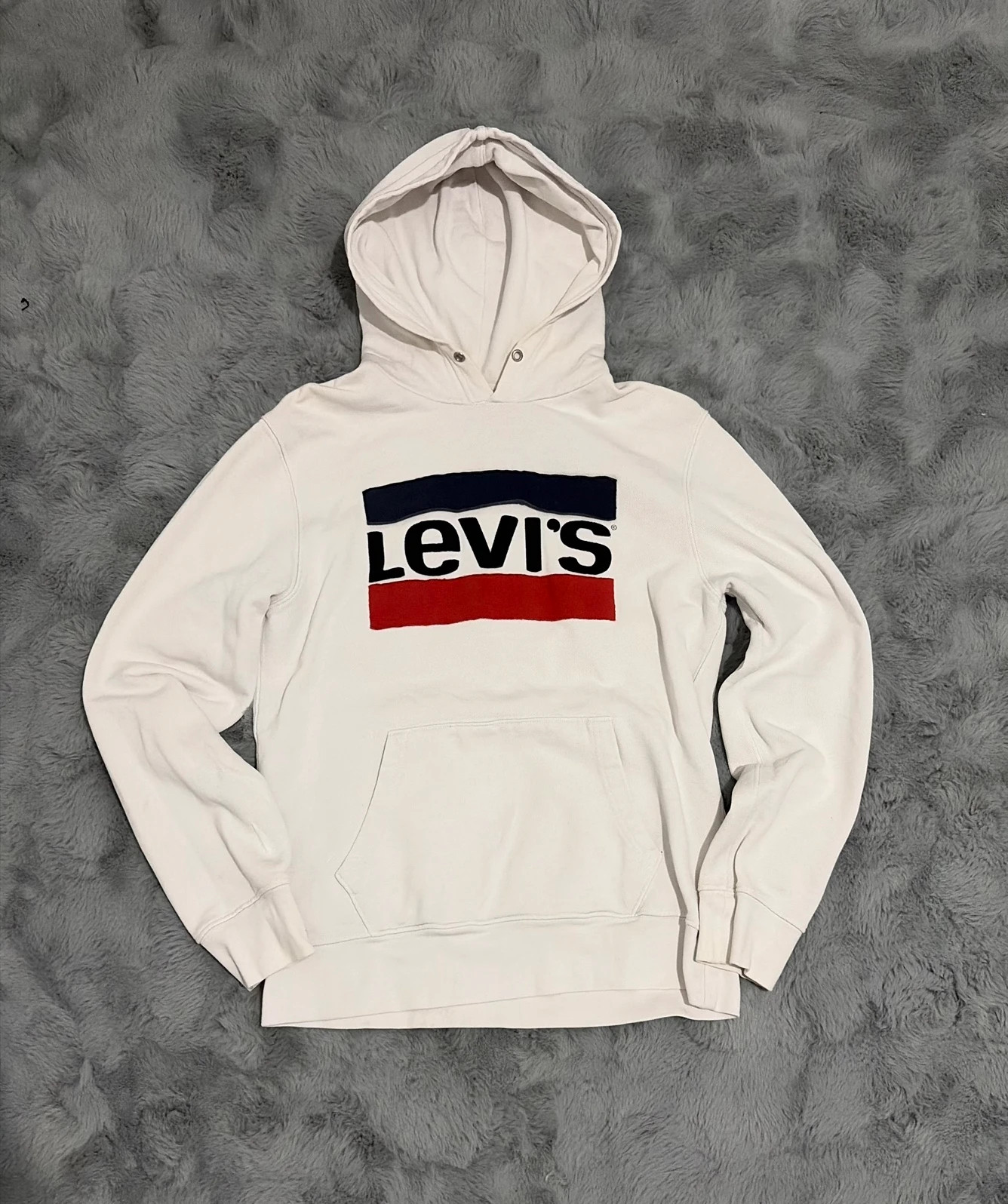 Sweat à capuche Levi’s blanc à logo Taille M