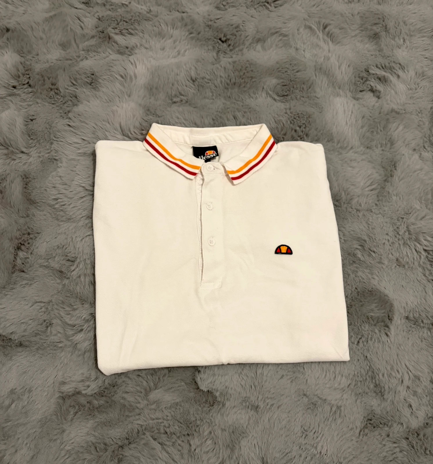 Polo ellesse blanc taille S homme
