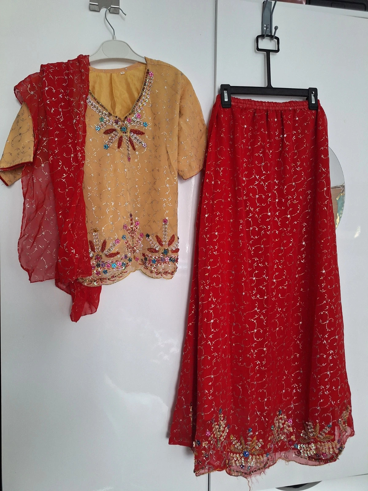 party wear indien Pakistani lehnga kurty for 10 to 12 – Indian – taille 10 ans / 140 cm 2