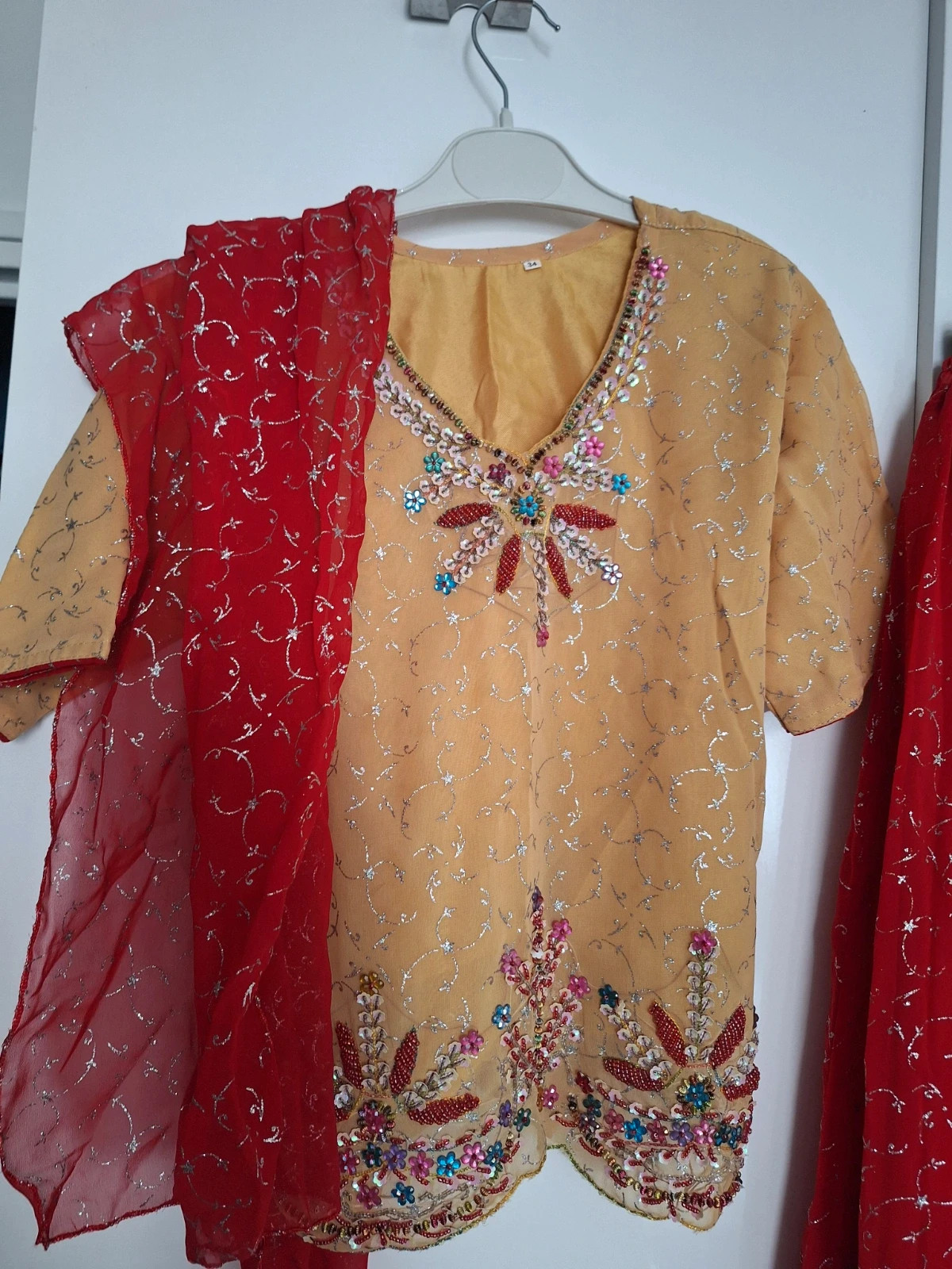 party wear indien Pakistani lehnga kurty for 10 to 12 – Indian – taille 10 ans / 140 cm 3