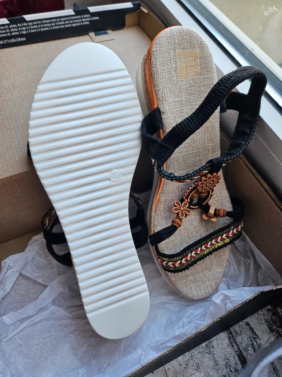 Brand new soft heel sandals 40 – boutique independent – taille 40 5