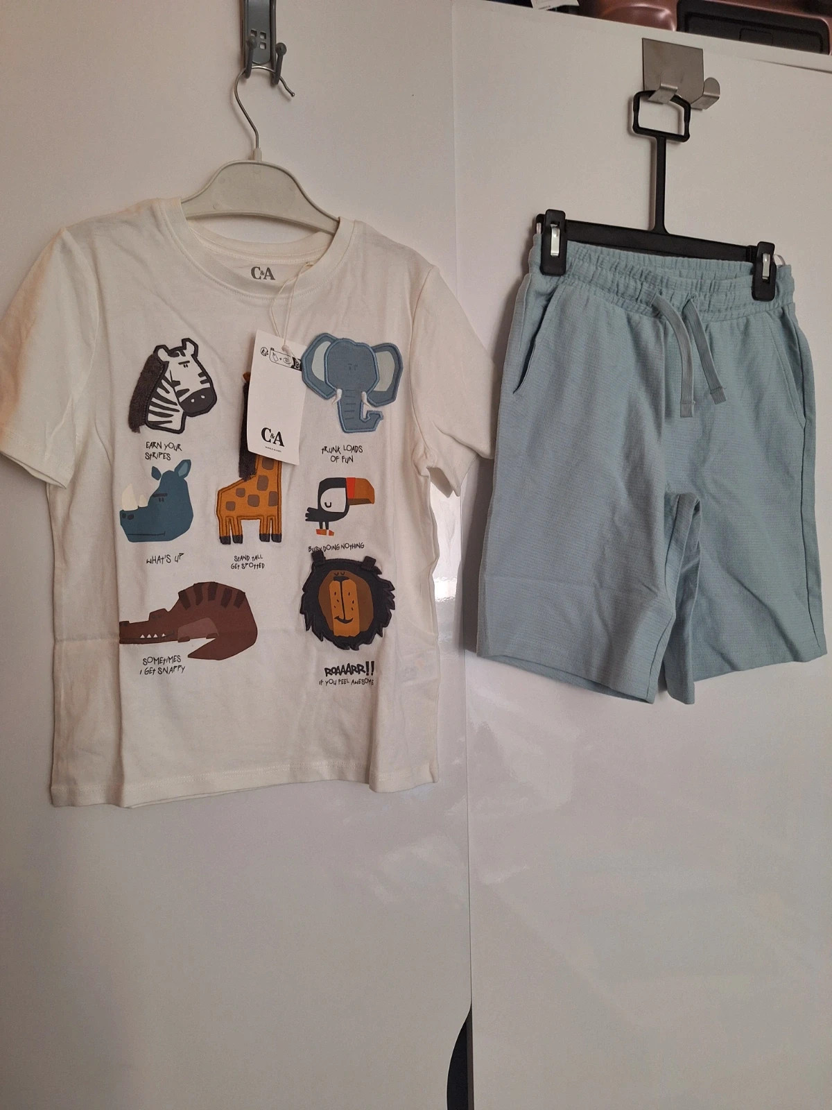 7 years short and t shirt