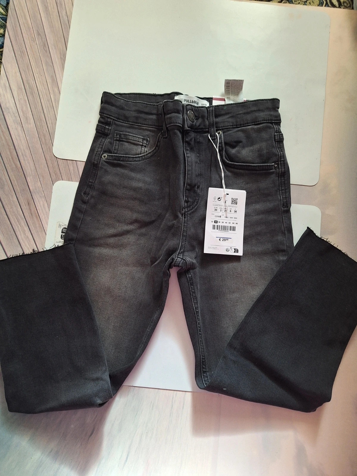 Capri jean gray and black 34 – Pull & Bear – taille XS / 34 / 6 2