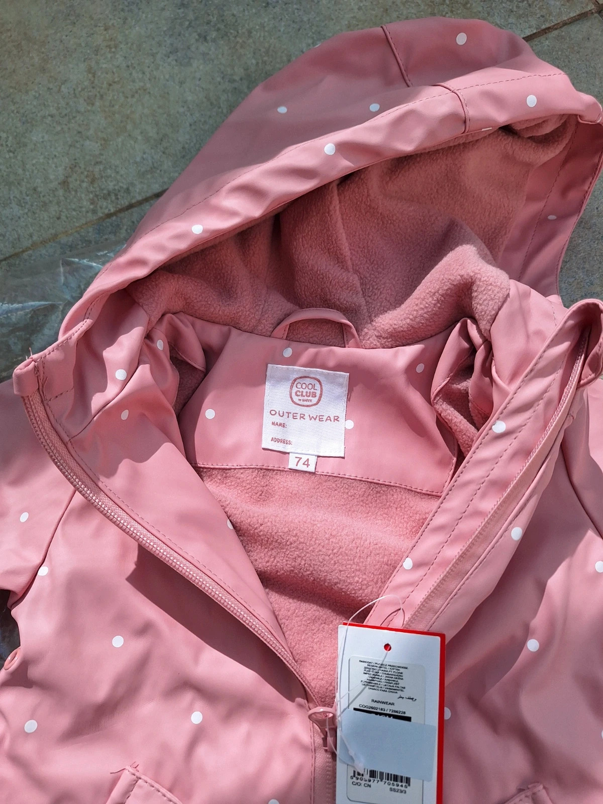 Baby girl rain coat new with tag – Cool Club – taille 9-12 mois / 74 cm 4