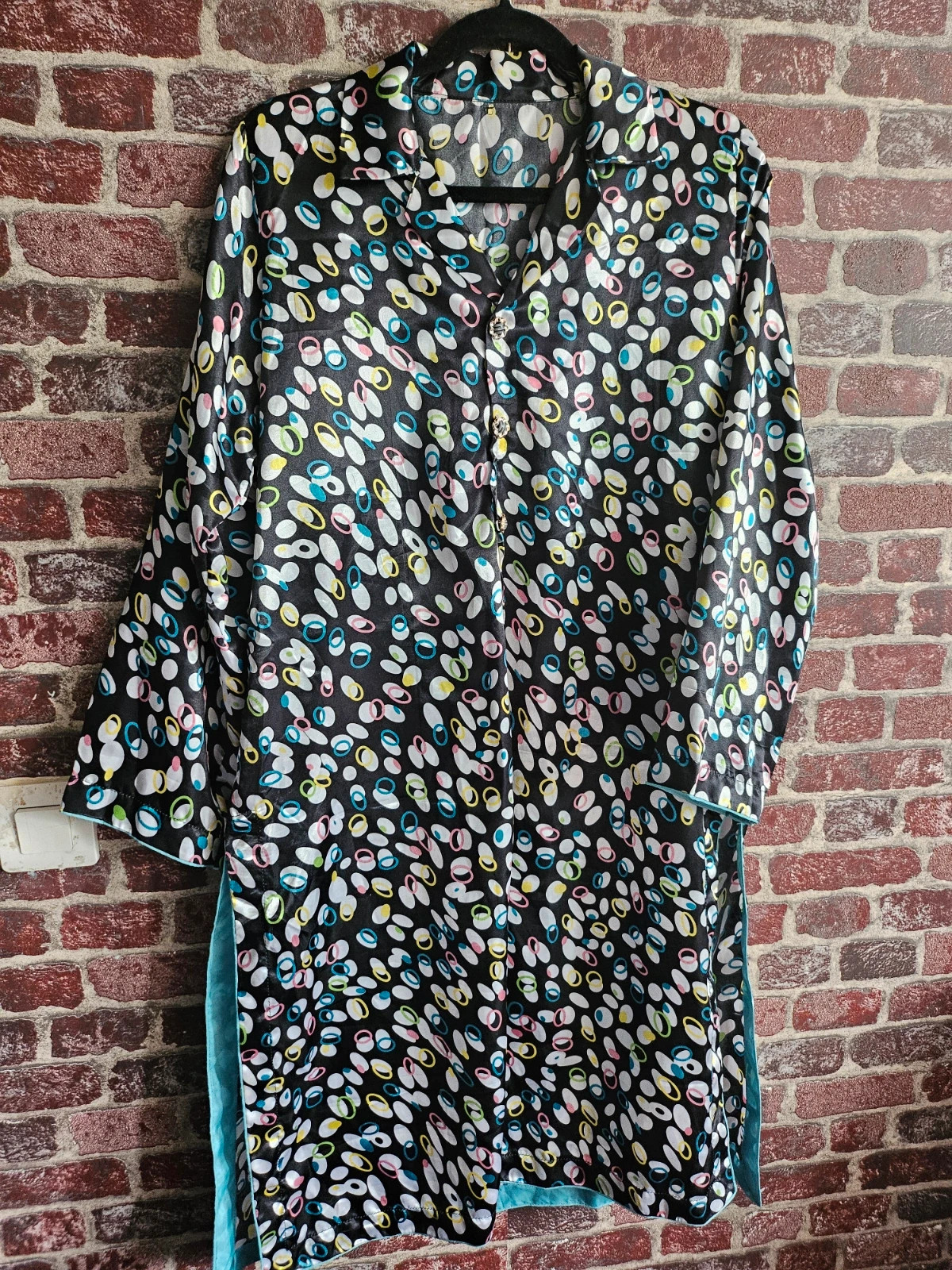 Silk long shirt 40 – Indian – taille L / 40 / 12 2