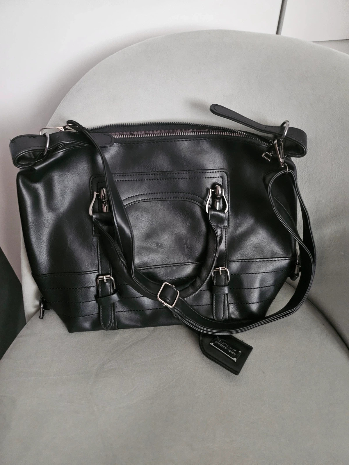 Pu leather hand bag