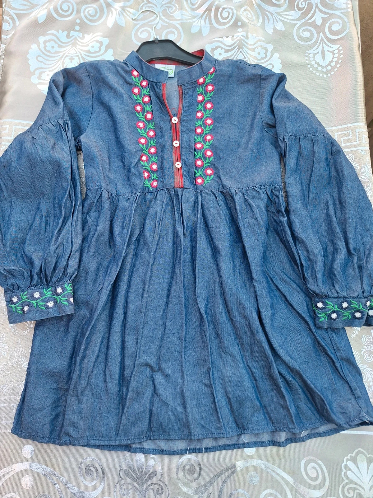 Denim top for girls