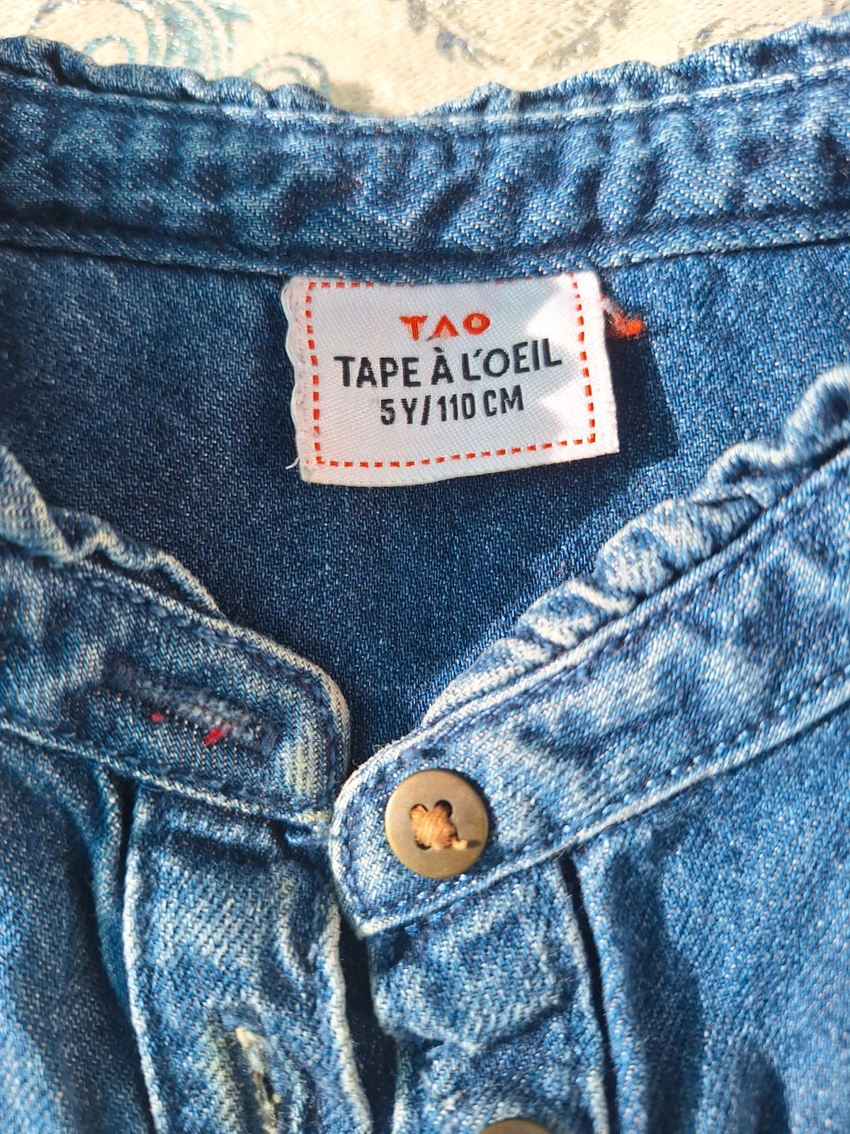 Jeans shirt for 5 yeras girl – Tape à l'œil – taille 5 ans / 110 cm 2