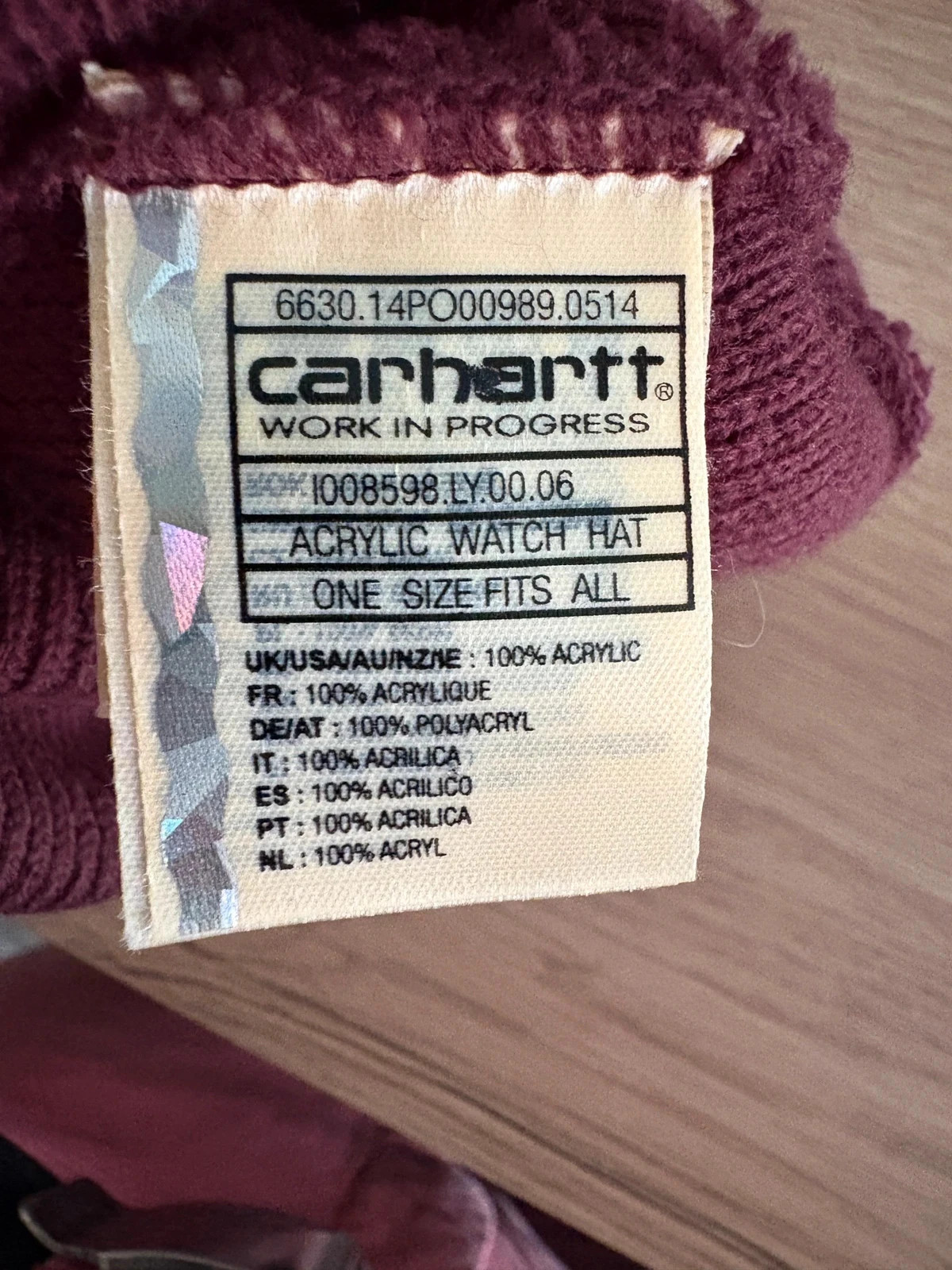 Bonnet Carhartt Wip - short Watch hat - cosy purple – Carhartt – taille Taille unique 3