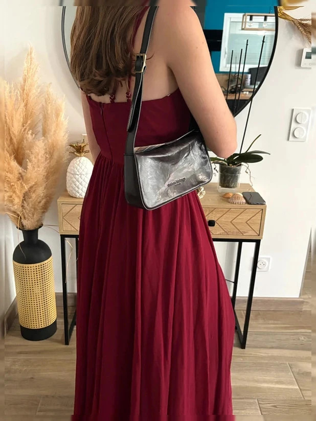 Robe longue de soirée bordeaux – Shein – Shein – taille S / 36 / 8 4