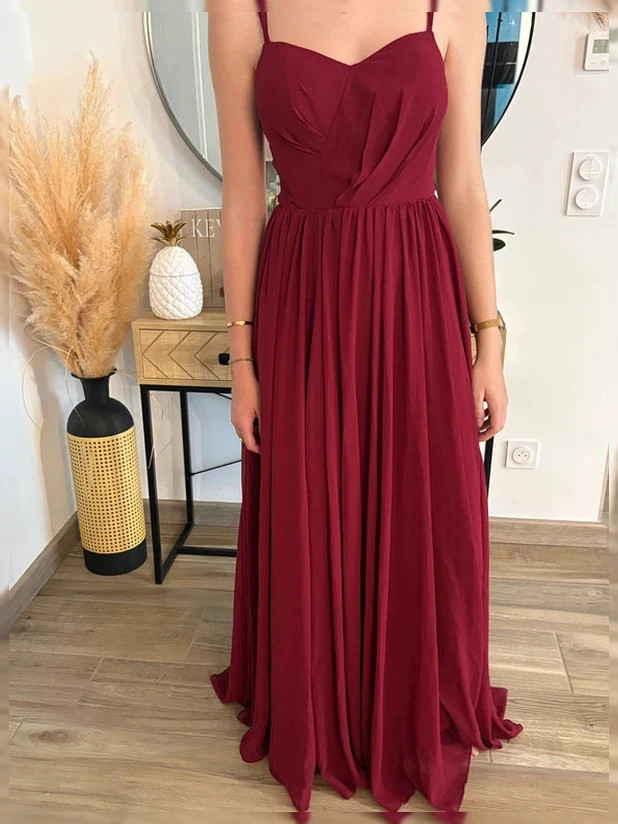 Robe longue de soirée bordeaux – Shein – Shein – taille S / 36 / 8 3