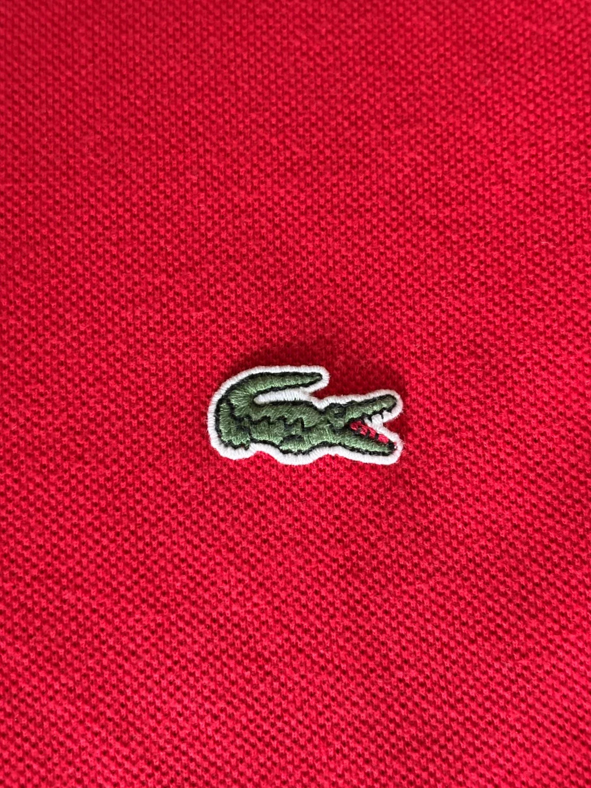 Polo Lacoste rouge classique - taille 3 (S) manches courtes – Lacoste – taille S 2