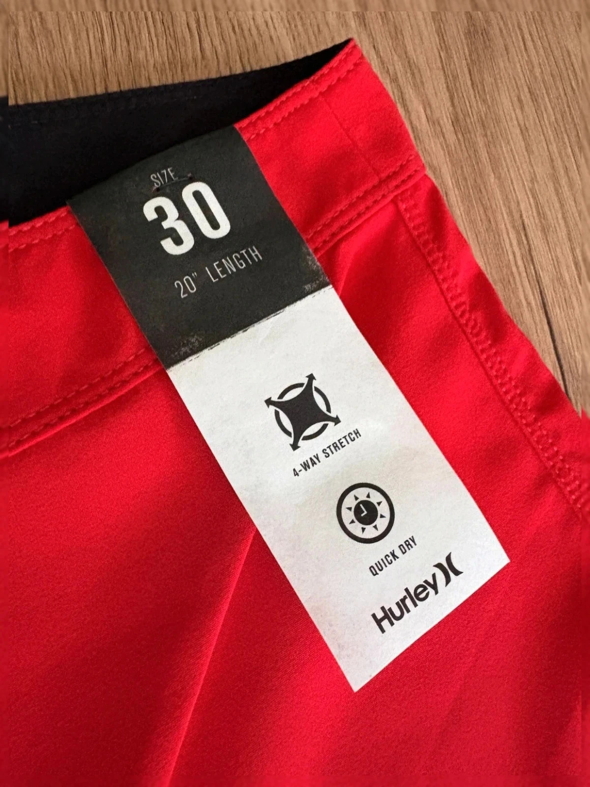 Boardshort Hurley - Rouge - Taille 30 - Neuf avec étiquette – Hurley – taille S 3