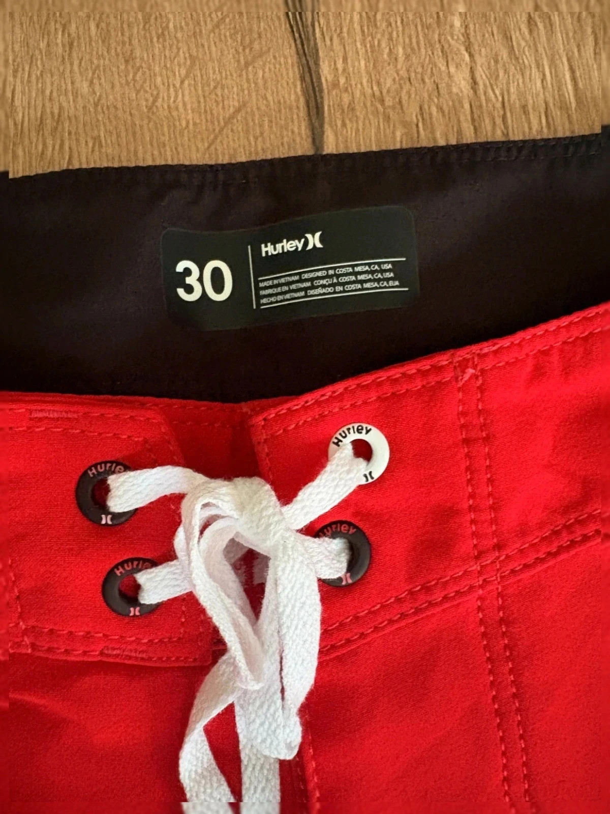 Boardshort Hurley - Rouge - Taille 30 - Neuf avec étiquette – Hurley – taille S 4