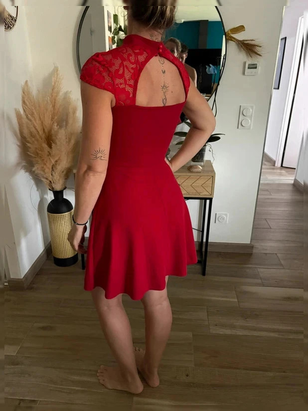 Robe de soirée rouge – Boohoo – Boohoo – taille S / 36 / 8 3