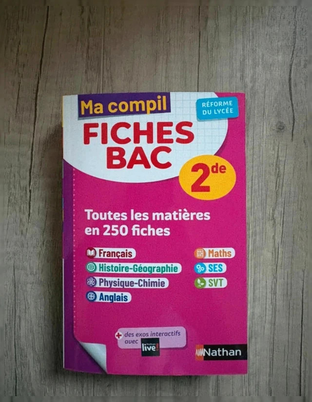Ma Compil Fiches de révisions Bac 2de - Nathan