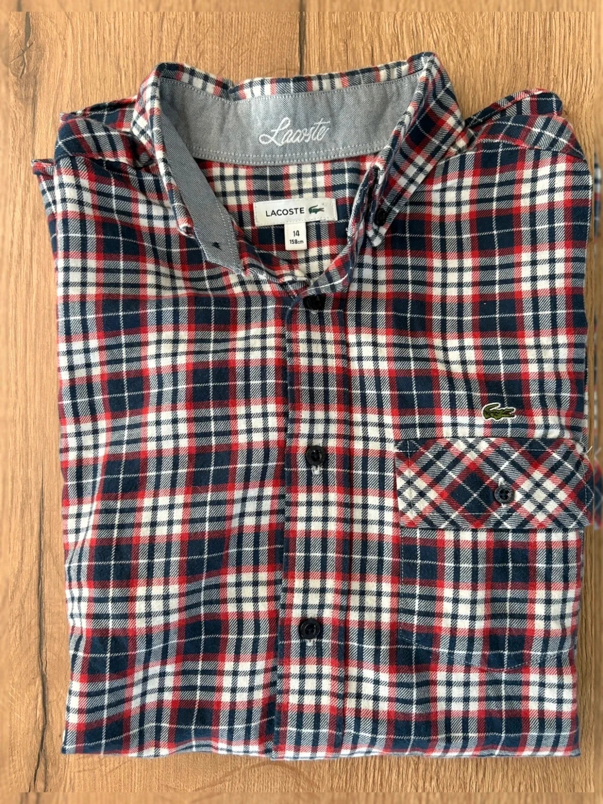 Chemise à carreaux Lacoste – 14 ans – Lacoste – taille 14 ans / 164 cm 3