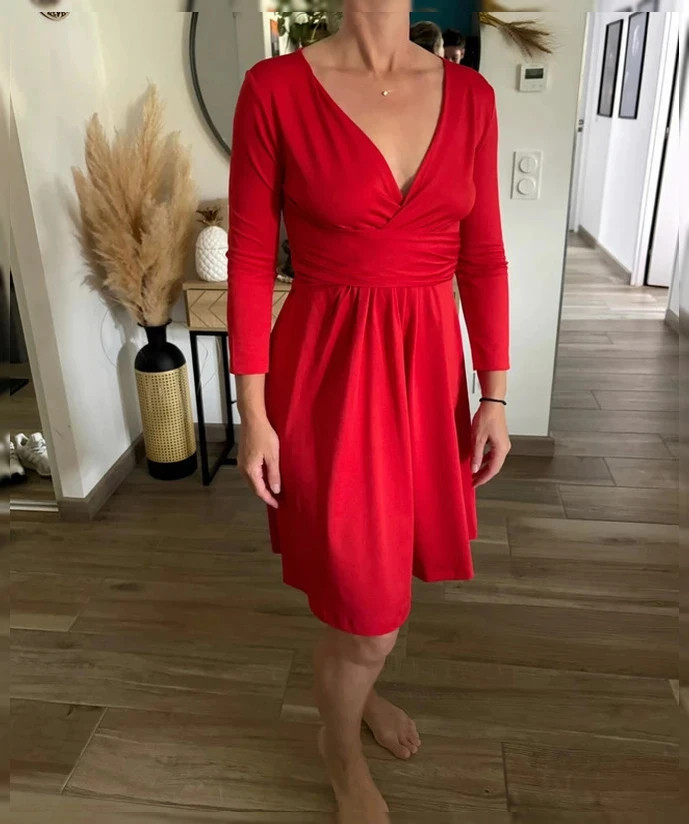 Robe jersey rouge – Anna Field