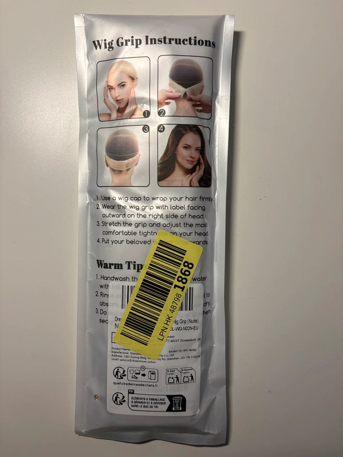 Wig Grip / Bandeau antidérapant pour perruque – Evolve 2