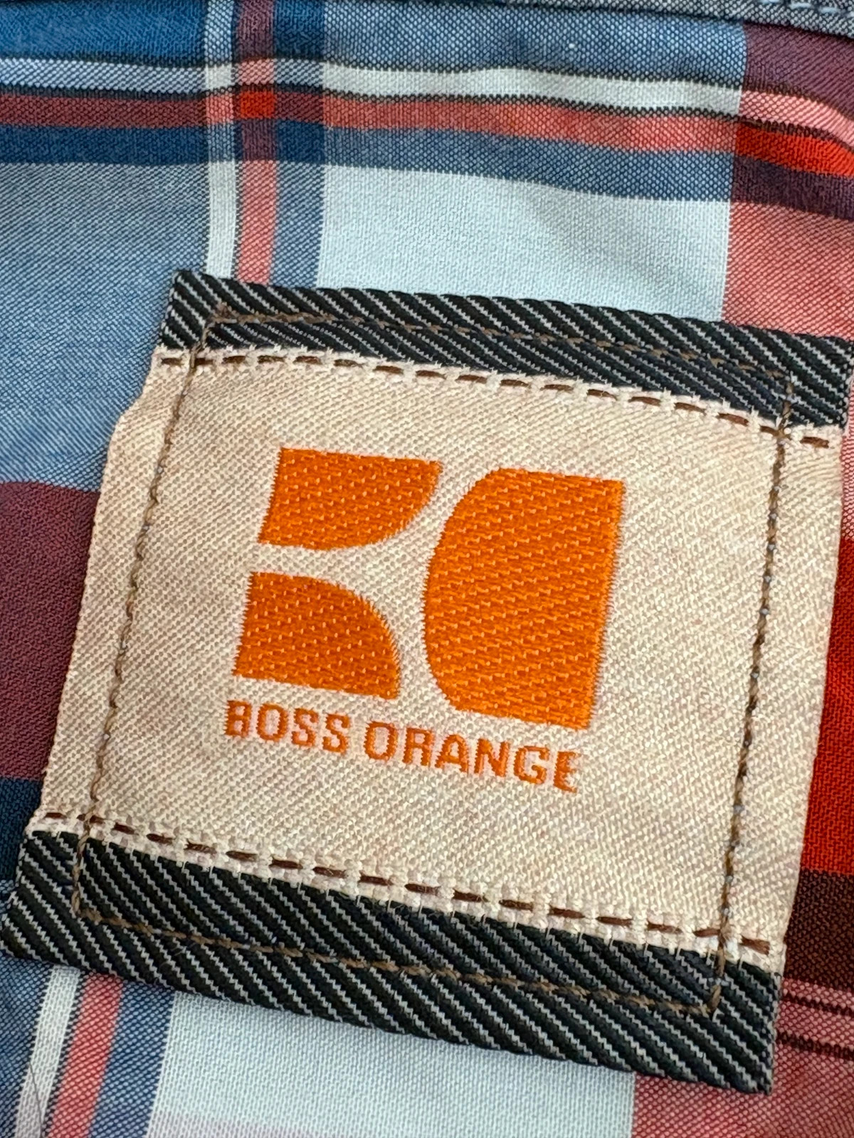 Chemise Boss Orange (Hugo Boss) homme à carreaux – Manches longues – Taille S – Boss Orange – taille S 3