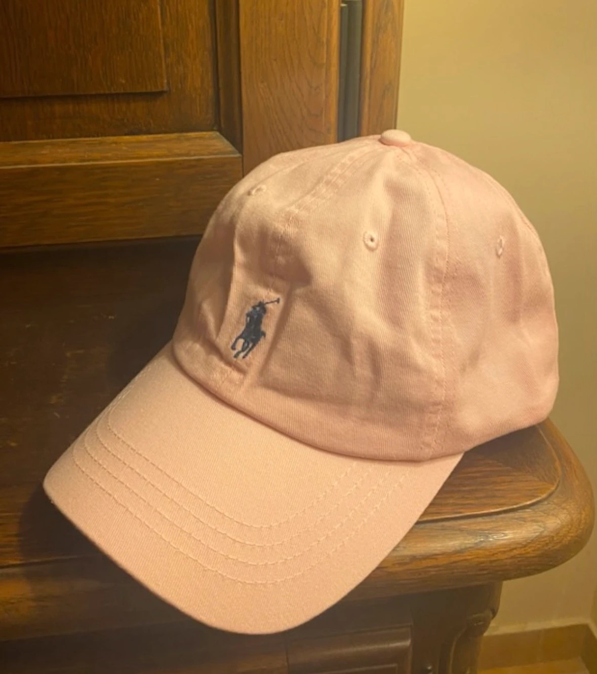 Casquette Polo Ralph Lauren rose pâle - Réglable - QR Code